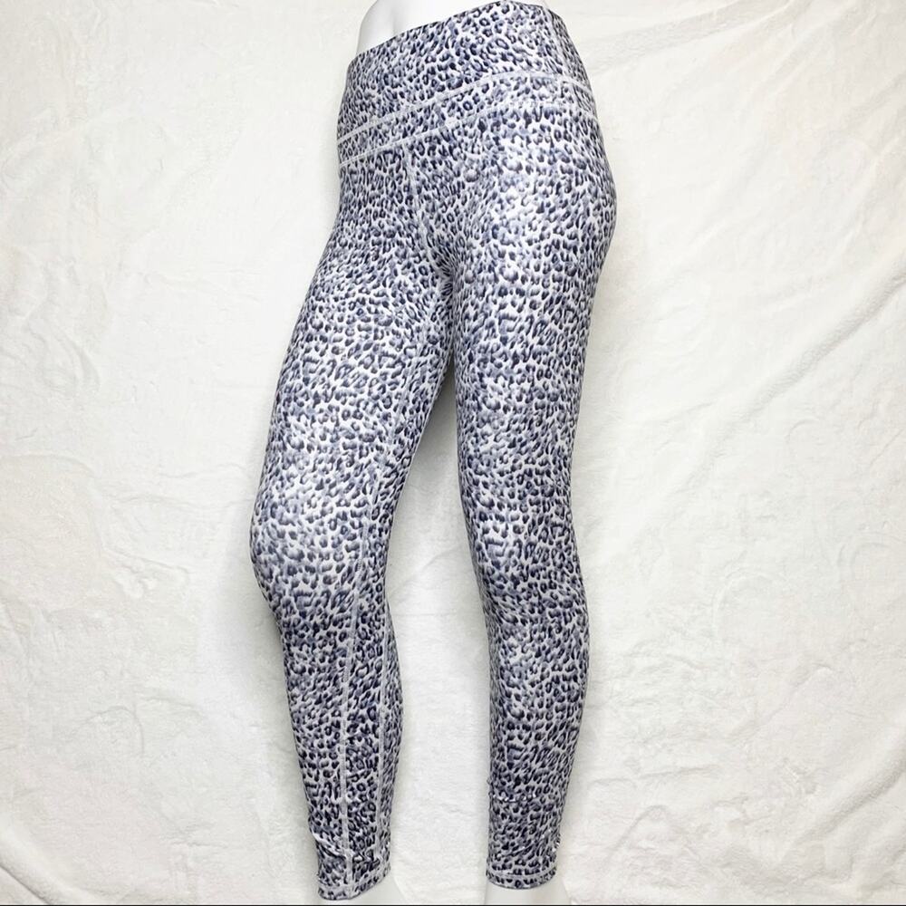 VARLEY Biona Leggings High Rise Leopard Print Tights size Small